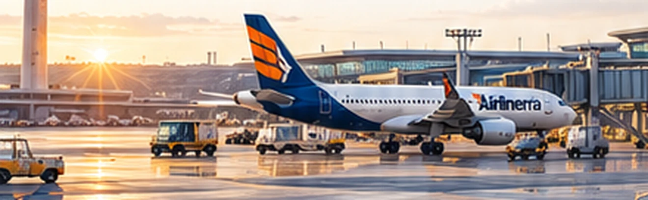 Concept image of an Airlinerra aircraft at an airport